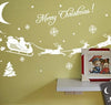 Merry Christmas Santa Claus Words Wall Sticker