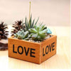 Wood Retro Square Flower Pot