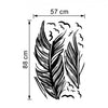 Left Right Flying Feather Wall Stickers